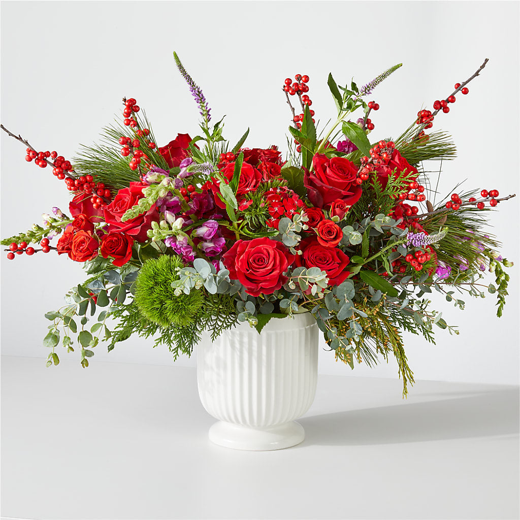 Big Red Bow Bouquet – Fred Meyer, Portland OR