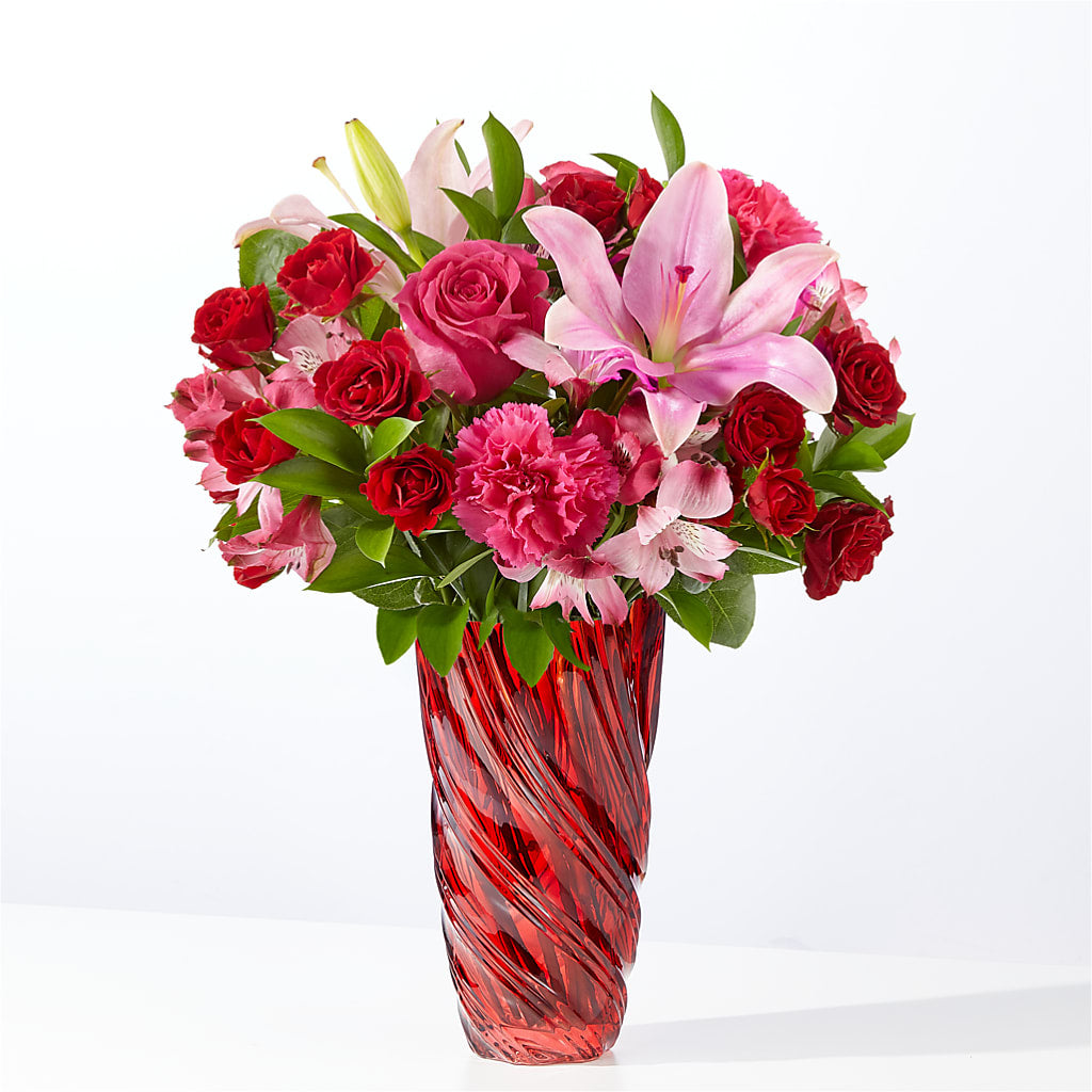 In Love Bouquet with Luxe Swirl Vase – Fred Meyer, Portland OR