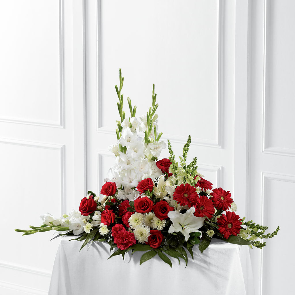 Crimson & White Arrangement – Fred Meyer, Portland OR