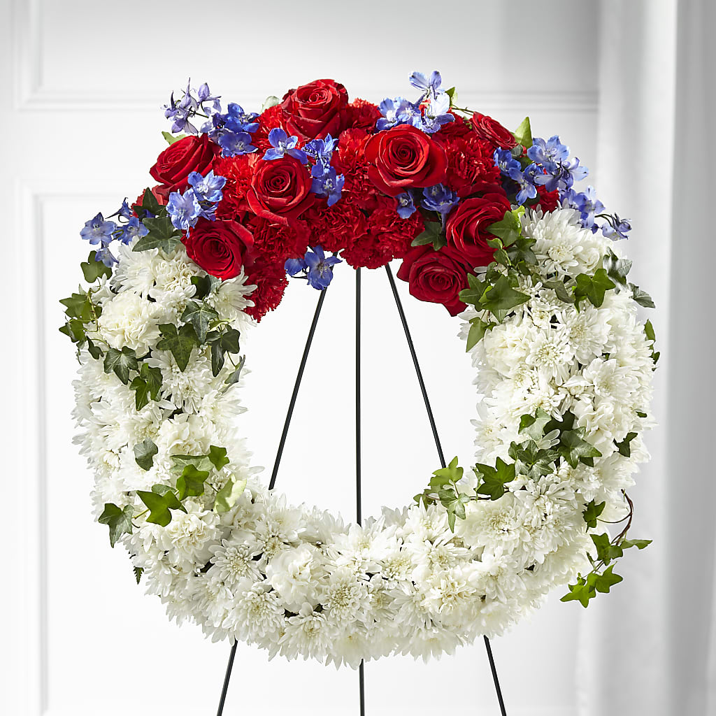 Patriotic Passion Wreath – Fred Meyer, Portland OR