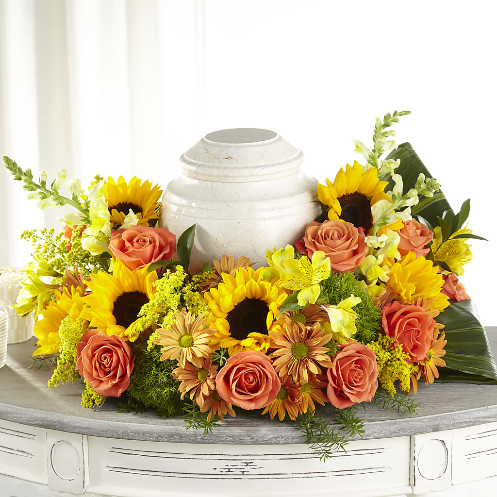 Faithful Sunflower Cremation Adornment – Fred Meyer, Portland OR