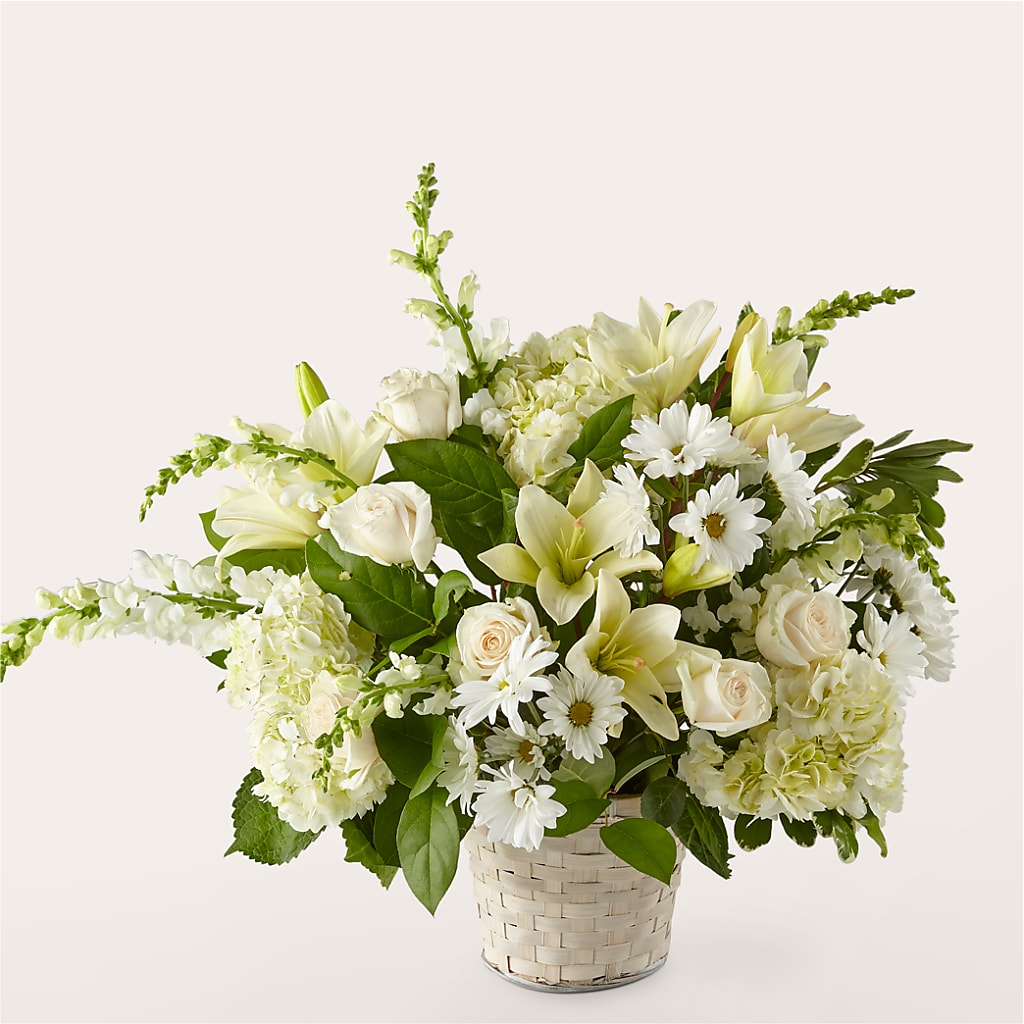 Ivory Elegance Floral Basket – Fred Meyer, Portland OR