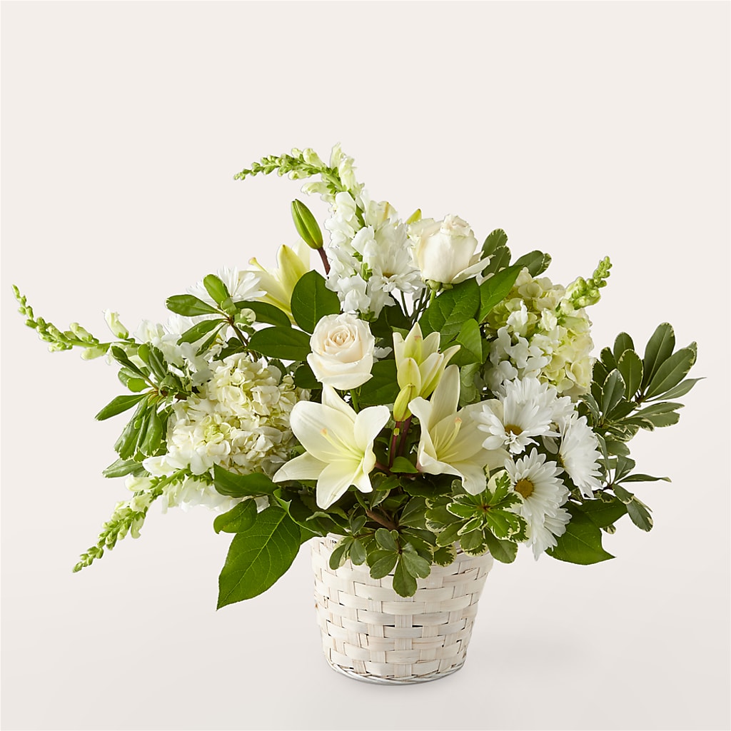 Ivory Elegance Floral Basket – Fred Meyer, Portland OR