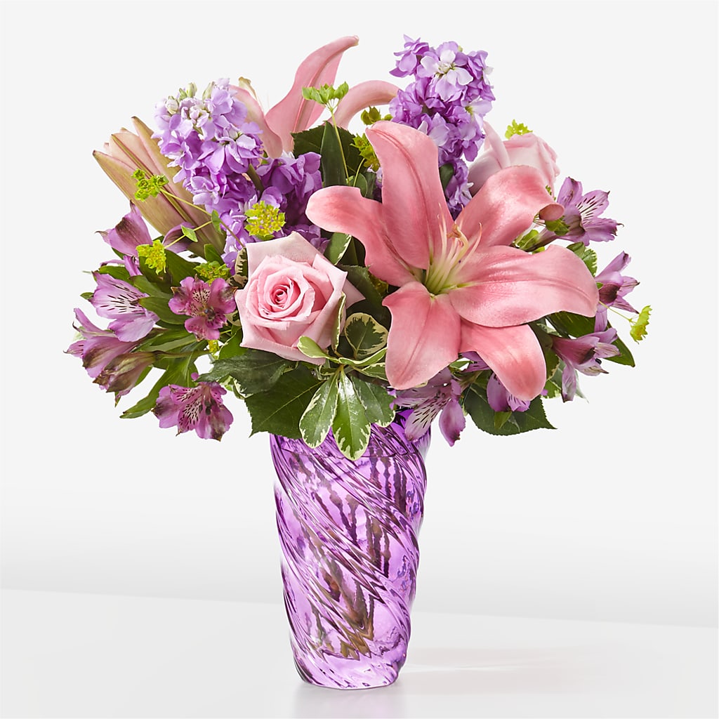 Precious Petals Bouquet with Luxe Swirl Vase – Fred Meyer, Portland OR