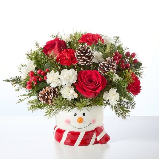 Jolly Snowman Bouquet –  Fred Meyer, Portland OR