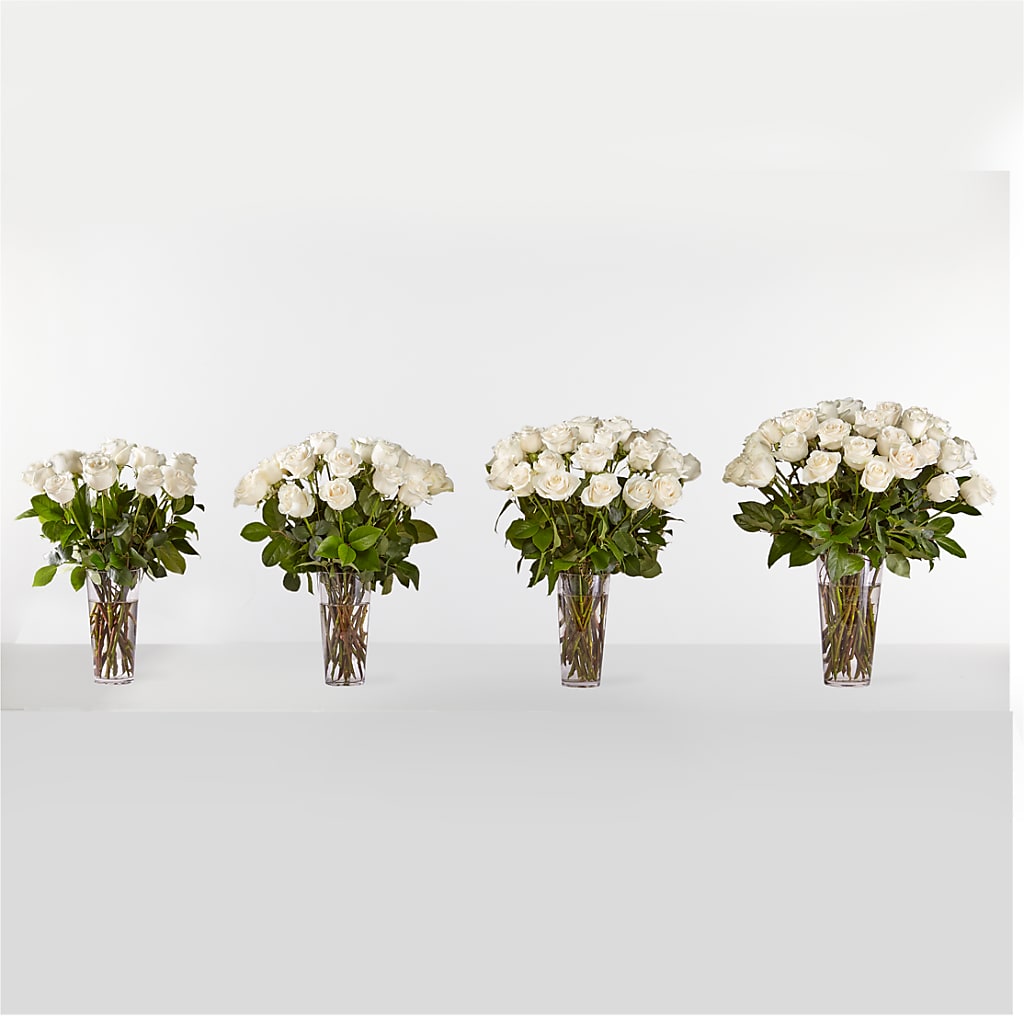 Long Stem White Rose Bouquet –  Fred Meyer, Portland OR