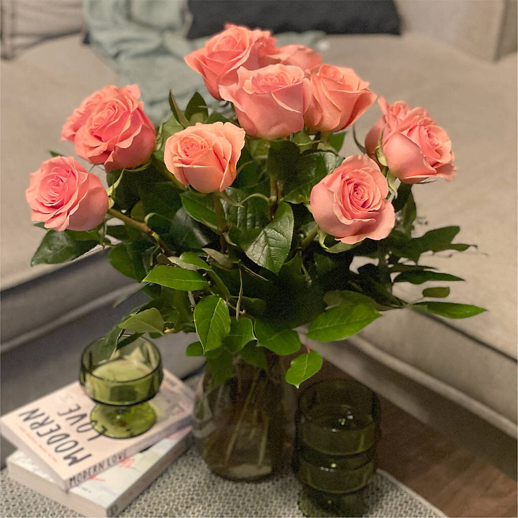 Long Stem Pink Rose Bouquet –  Fred Meyer, Portland OR