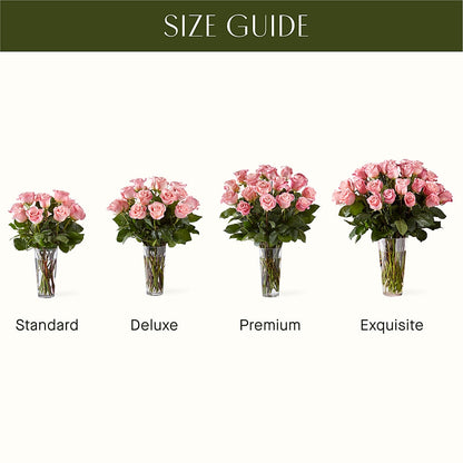 Long Stem Pink Rose Bouquet –  Fred Meyer, Portland OR