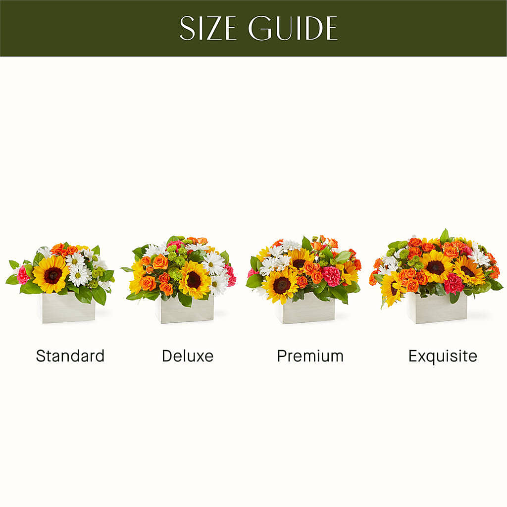 Sun-drenched Blooms Box Bouquet –  Fred Meyer, Portland OR