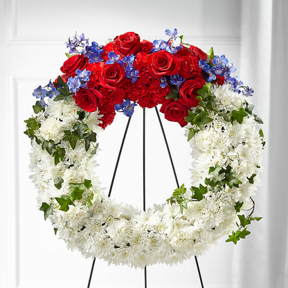 Patriotic Passion Wreath –  Fred Meyer, Portland OR