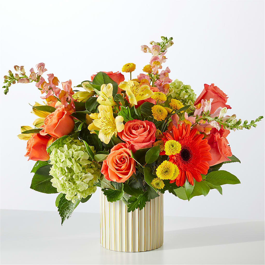 Autumn Sunshine Bouquet with Ivory Vase –  Fred Meyer, Portland OR