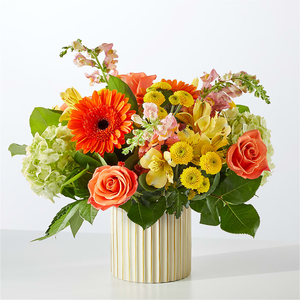 Autumn Sunshine Bouquet with Ivory Vase –  Fred Meyer, Portland OR