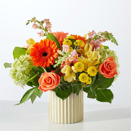 Autumn Sunshine Bouquet with Ivory Vase –  Fred Meyer, Portland OR