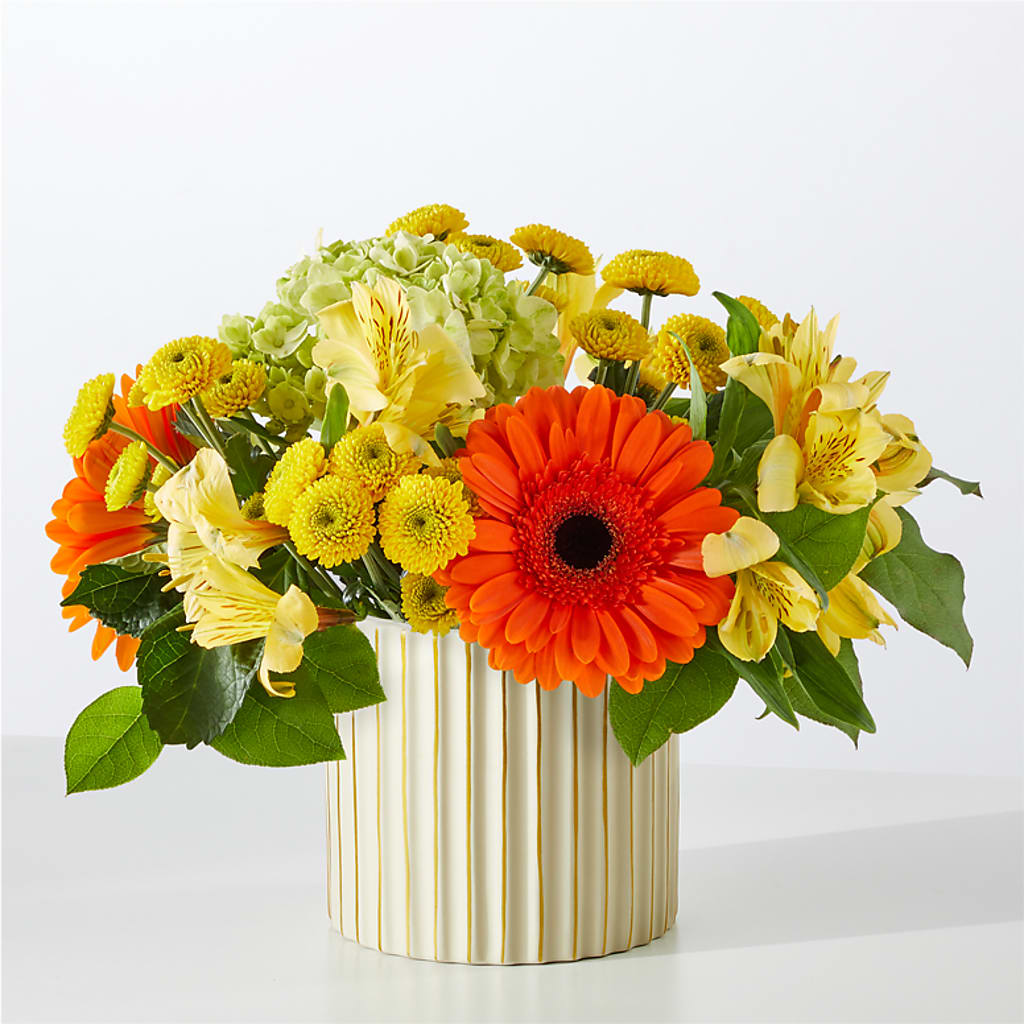 Autumn Sunshine Bouquet with Ivory Vase –  Fred Meyer, Portland OR