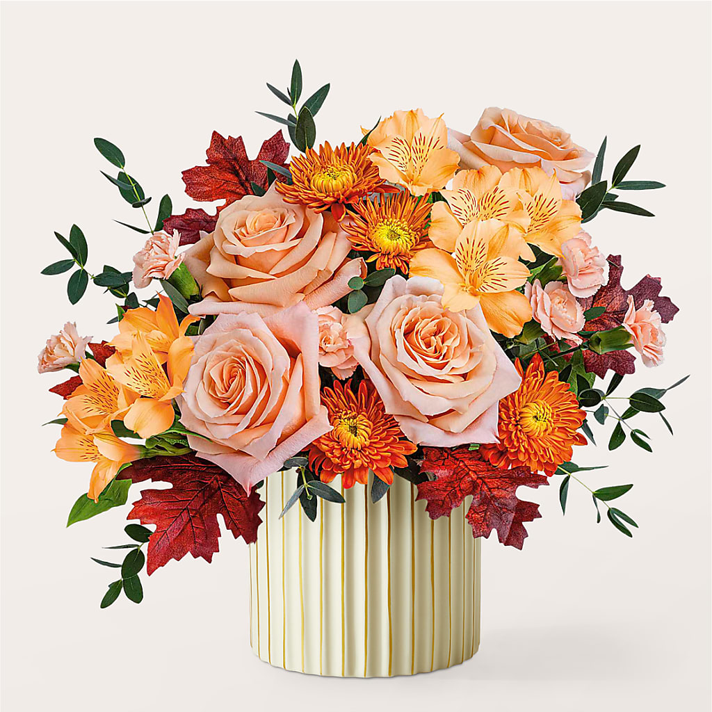Spiced Latte Bouquet with Ivory Vase –  Fred Meyer, Portland OR