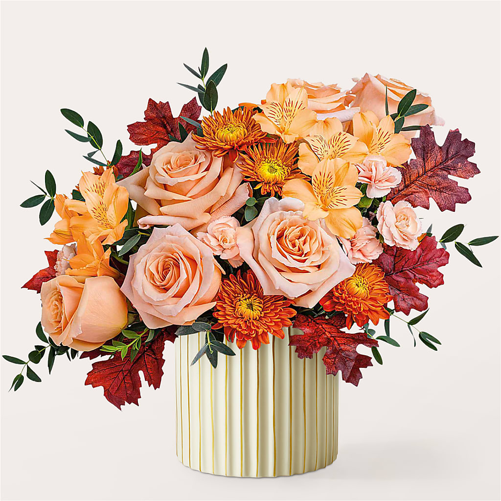Spiced Latte Bouquet with Ivory Vase –  Fred Meyer, Portland OR