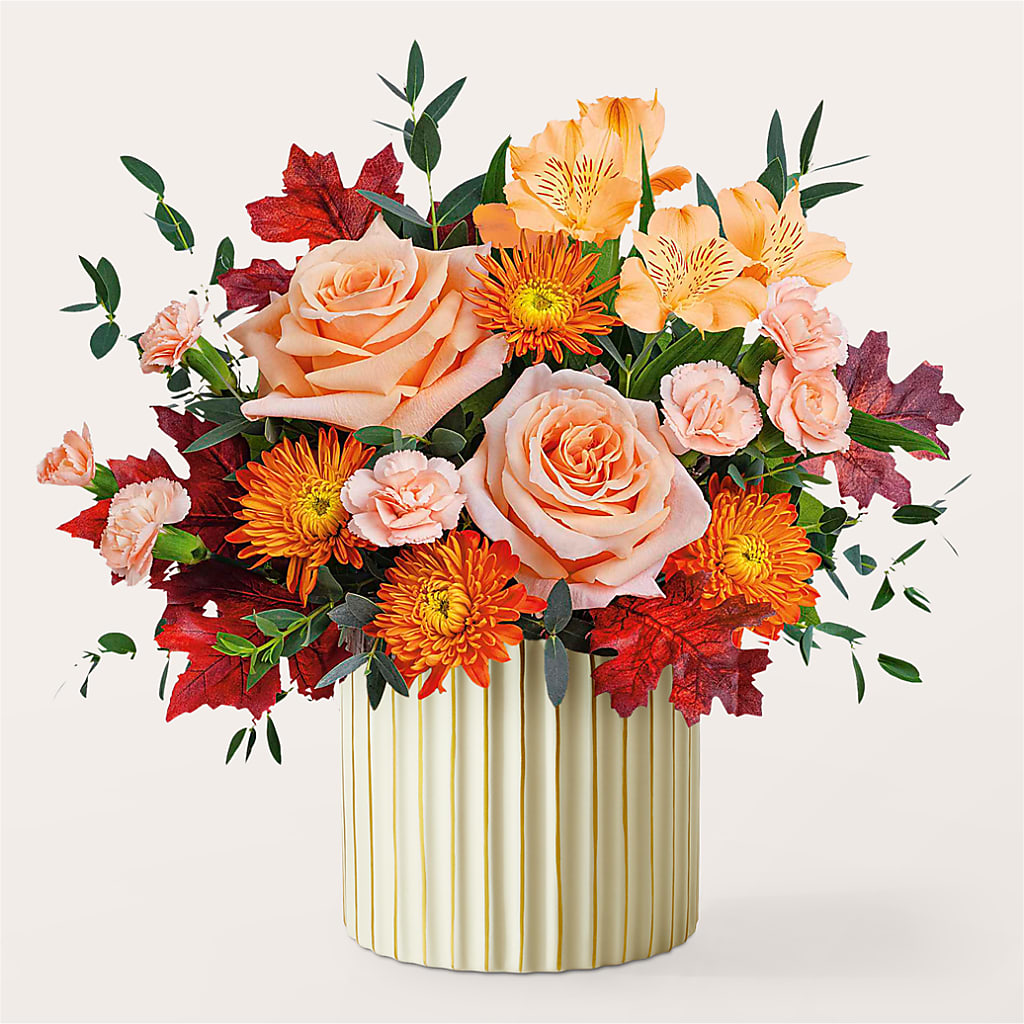 Spiced Latte Bouquet with Ivory Vase –  Fred Meyer, Portland OR