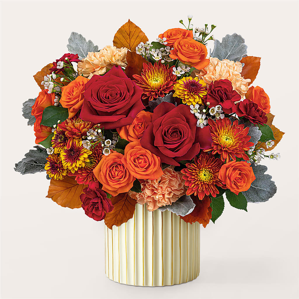 Merlot Bouquet with Ivory Vase –  Fred Meyer, Portland OR
