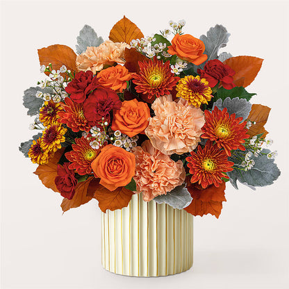 Merlot Bouquet with Ivory Vase –  Fred Meyer, Portland OR