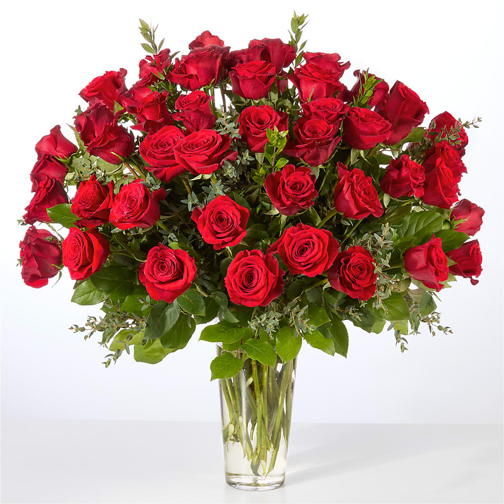 Forever Yours Fifty Stem Red Rose Bouquet –  Fred Meyer, Portland OR